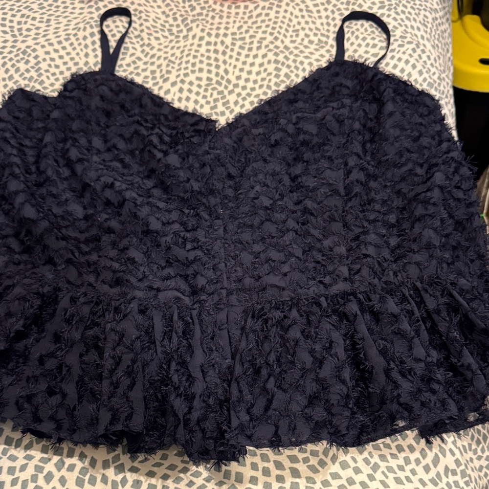 NWOT Ramy Brook top S Navy